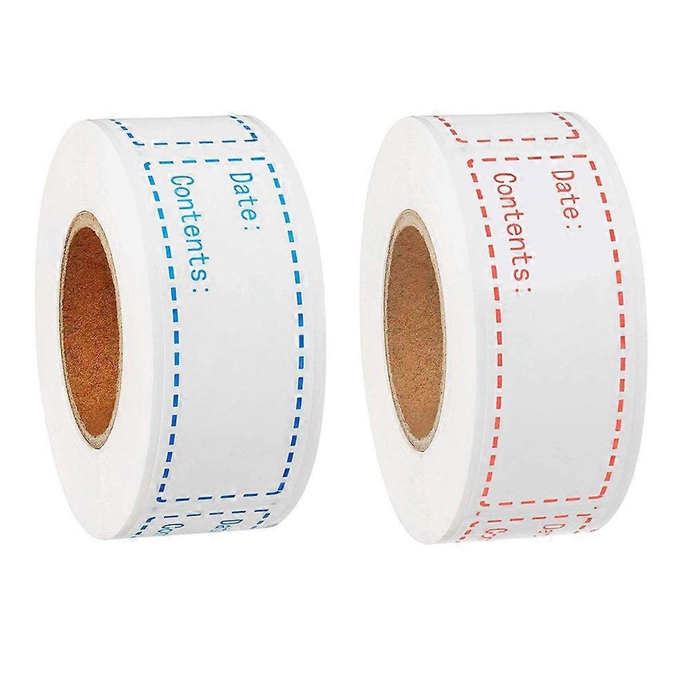 2 Rolls Adhesive Spice Jar Labels Rectangular Food Labels Kitchen Labels