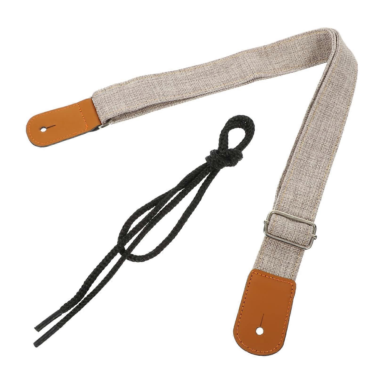 Adjustable Woven Ukulele Strap for Soprano Concert Tenor Secure Shoulder Support Durable Fabric