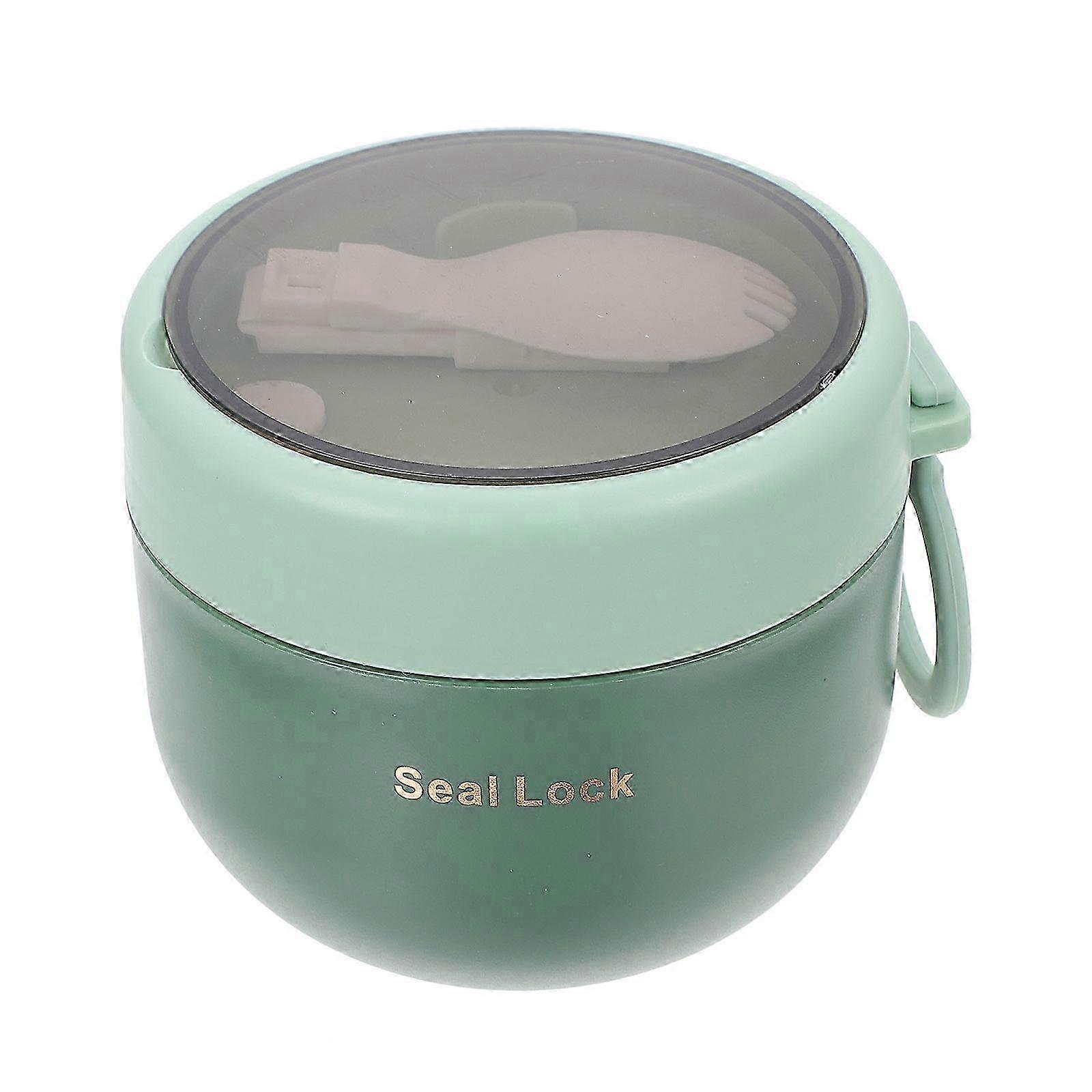 Plastic Milk Cup Convenient Spoon Green 1Pcs for Storage