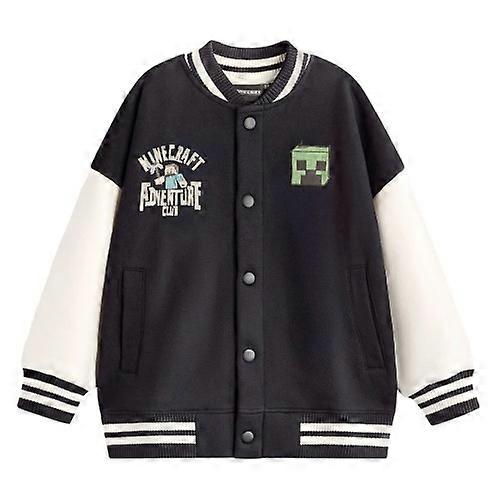 Minecraft Boys Creeper Varsity Jacket