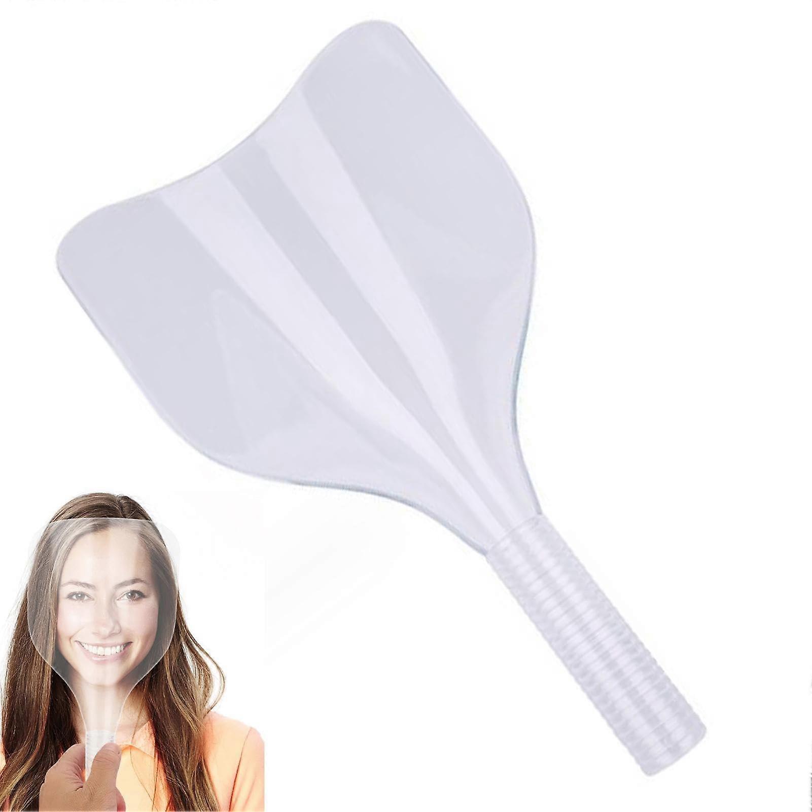 Face Shield for Hairdressing with Handle, Transparent Salon Shield for Makeup and  Protection