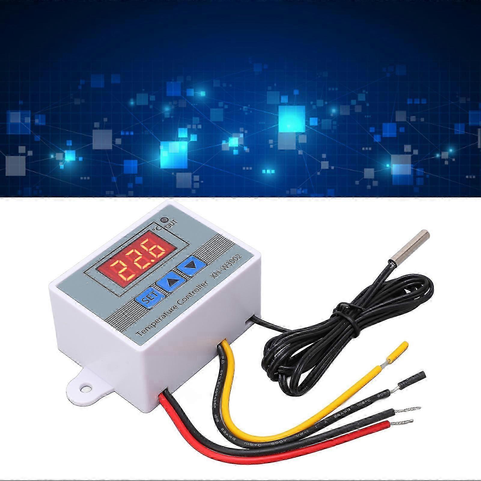 Digital Temperature Controller with Waterproof Probe, 10A 110-220V