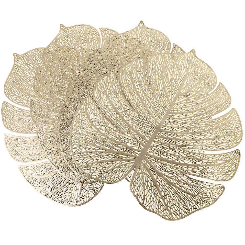 Mat Monstera Leaf Shape Used for Placemat 4Pcs