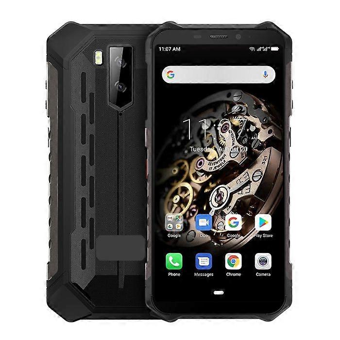Smartphone inquebrável Android 8.1 à prova de choque, tela de 5,5 polegadas, preto, YONIS