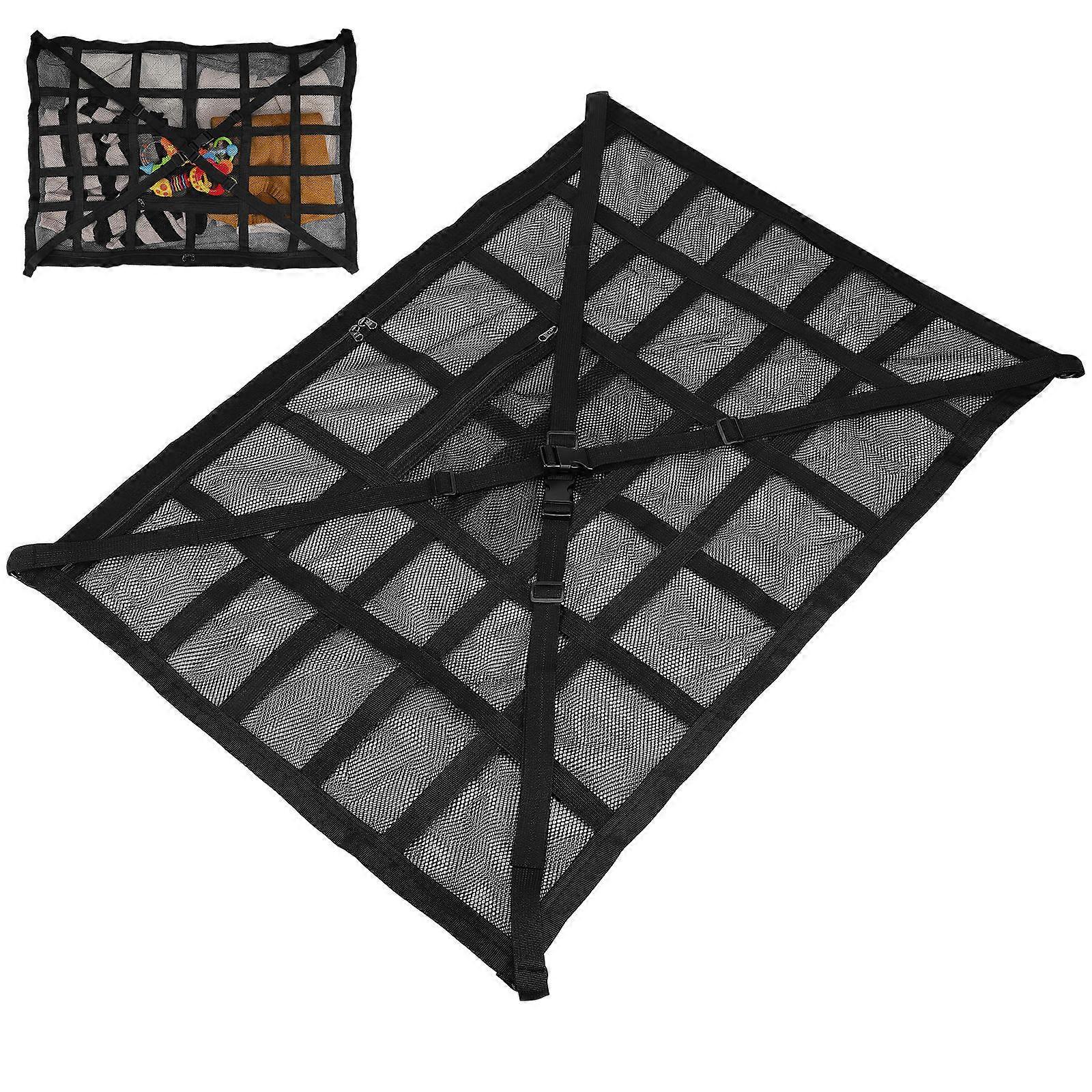 Multi-Functional Car Ceiling Storage Net 5Pcs Organizer For Vehicle Storage And Travel With Rectangular Shape