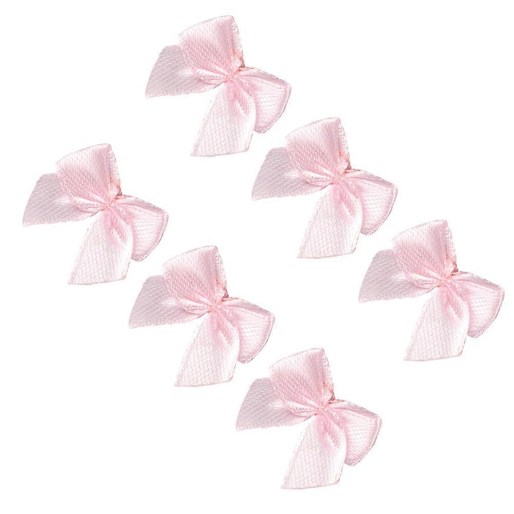 Ribbon Bowknot for Clothes with DIY Function 200Pcs Pink Bowknot Accessories