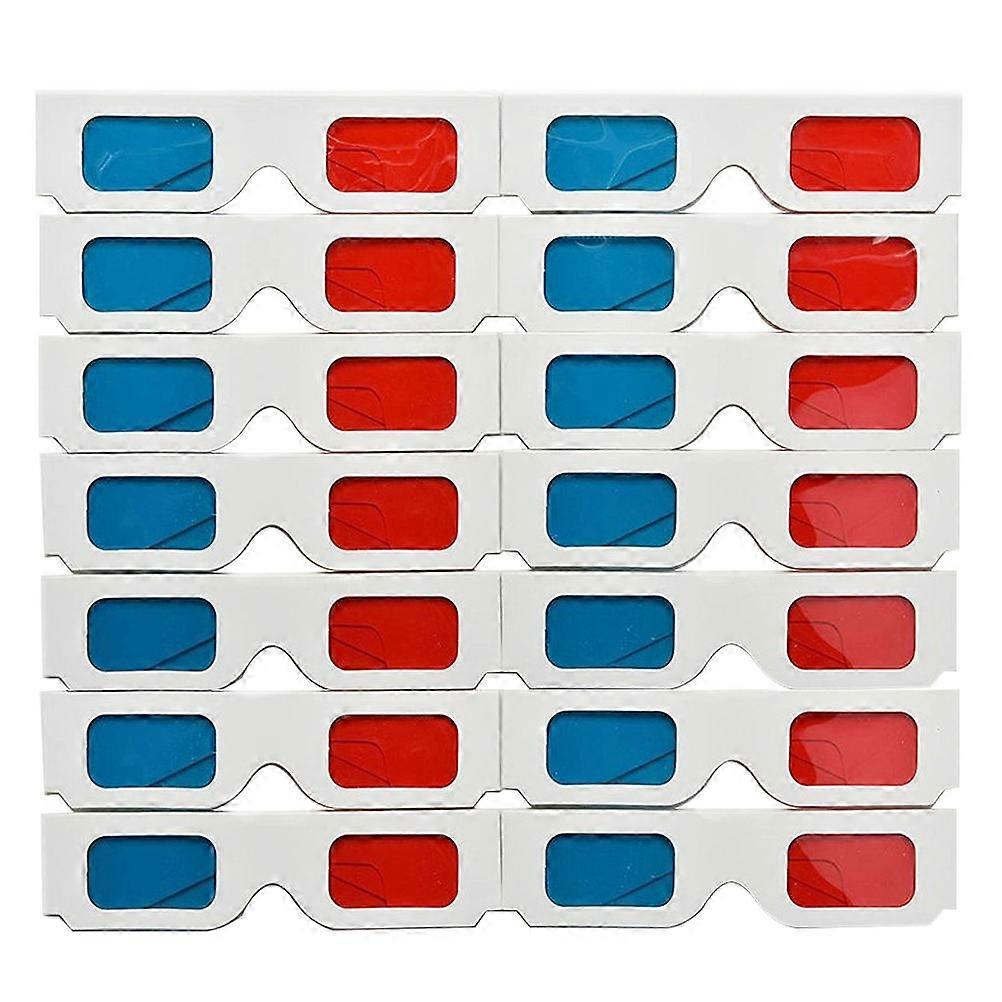 3D Paper Glasses 3D Video Glasses Watching 150Pcs Pack