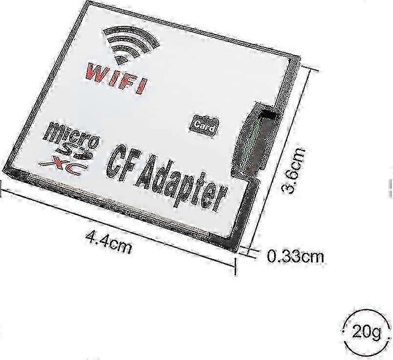 Micro Sd Card Tf To Wifi Cf Compactflash Memory Card Adapter For Dslr Camera