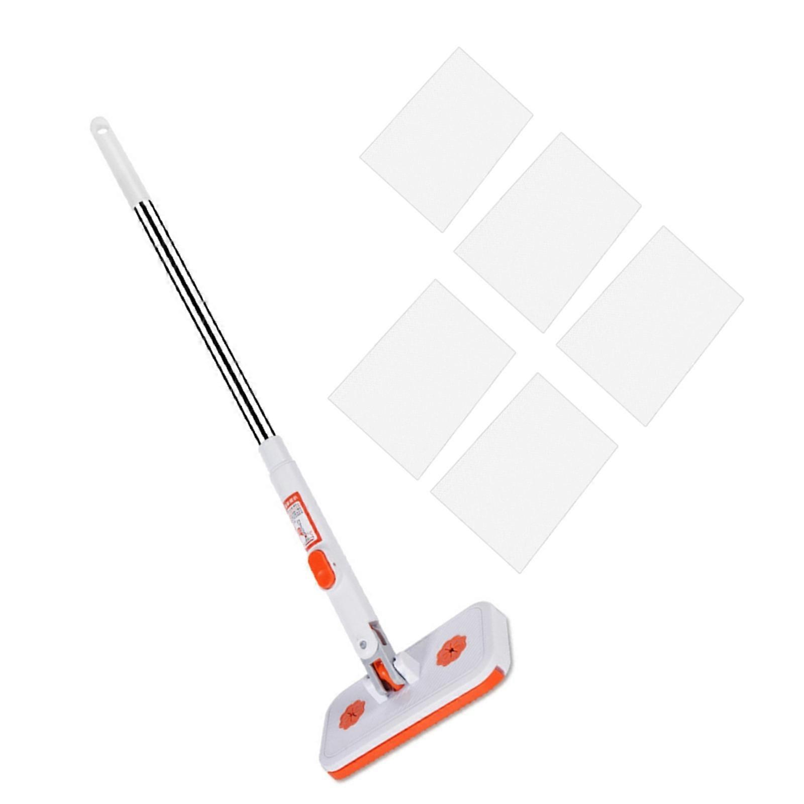 Space Saving Small Cleaning Mop With Easy Locking Mechanism For Secure Quick Cloth Attachment Easy Storage Solution Multicolor