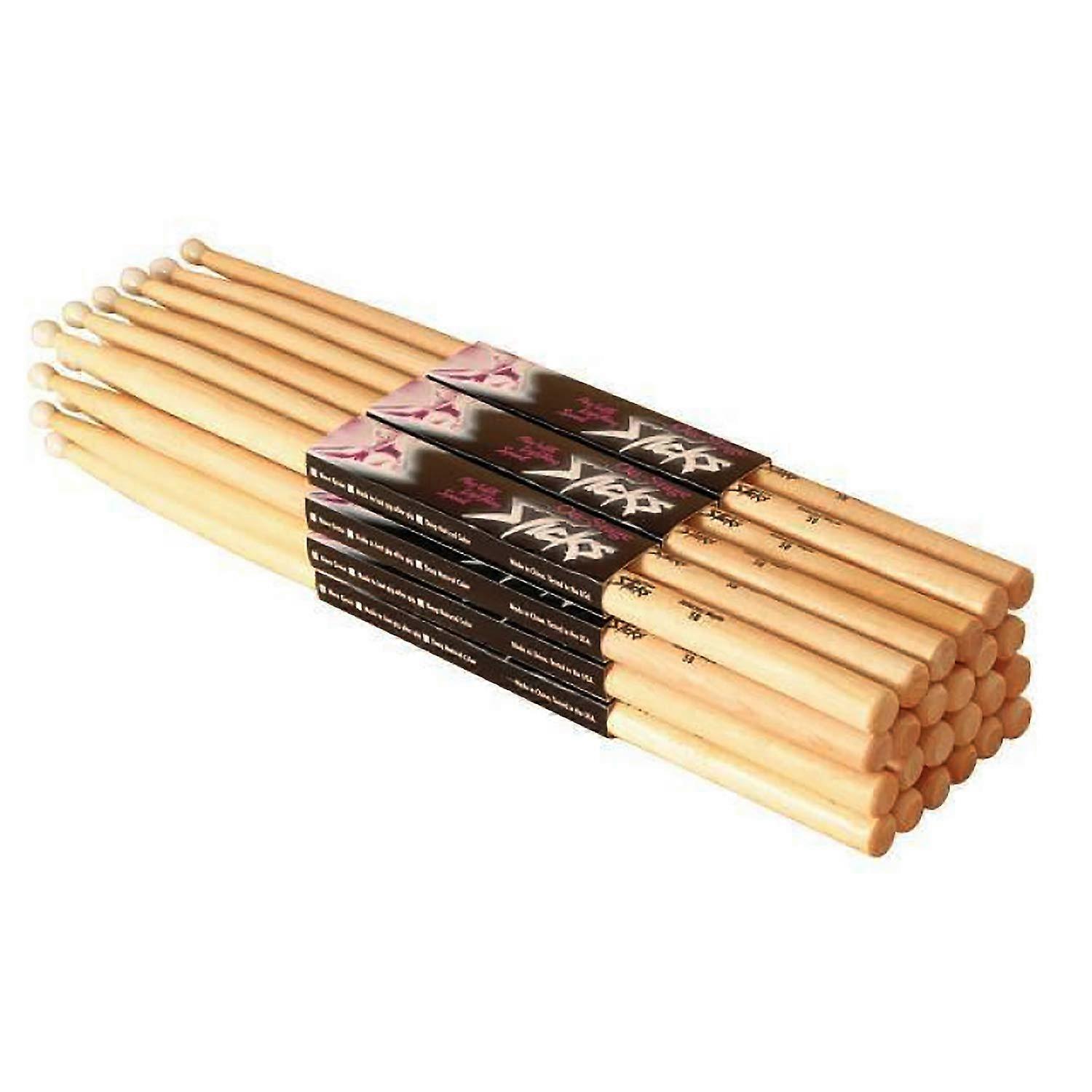 2B Maple Drum Sticks Pack of 2 with Durable Nylon Tip for Consistent Performance