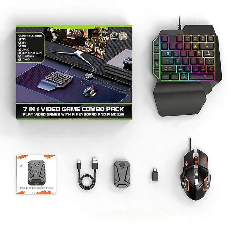 GAMWING Mix Master Video Gaming Mouse + Keyboard + Converter Combo Pack