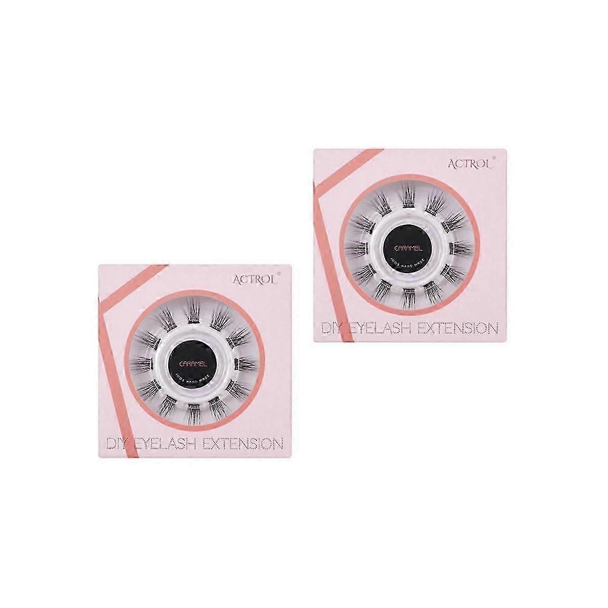 24Pcs 3D DIY Cluster Eyelash Extension, Fluffy Segmented Eyelash Bundle