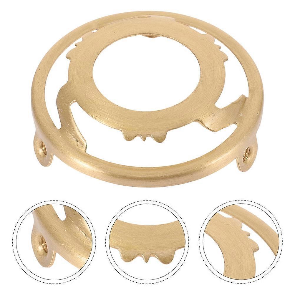 Copper Lamp Shade Holder Replacement with E14 Socket and Sturdy Triangular Bracket