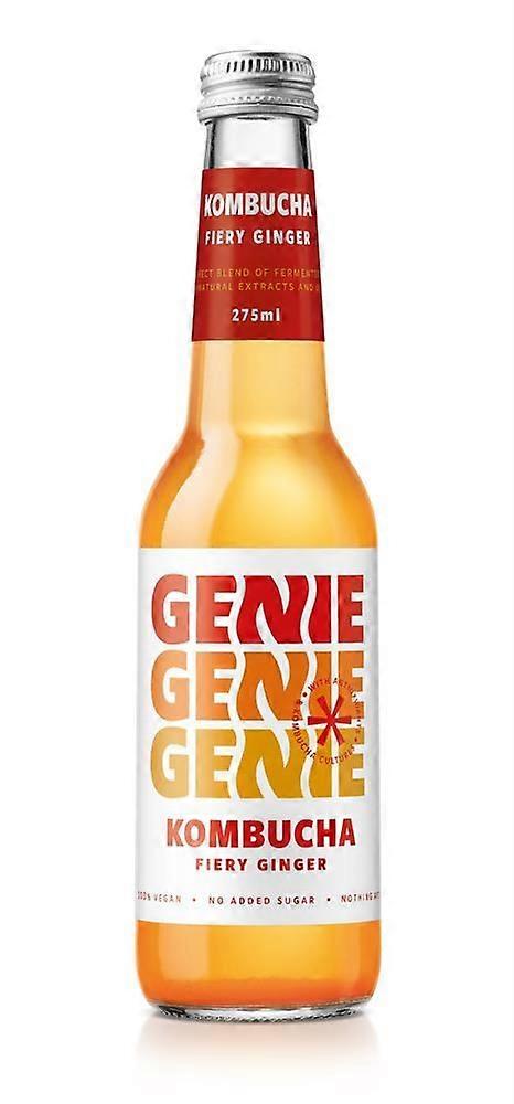 Genie Drinks Kombucha Fiery Ginger 275ml - 2 Pack