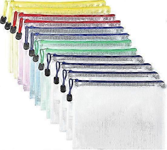 12-piece A4 document wallet set, waterproof document wallet for files