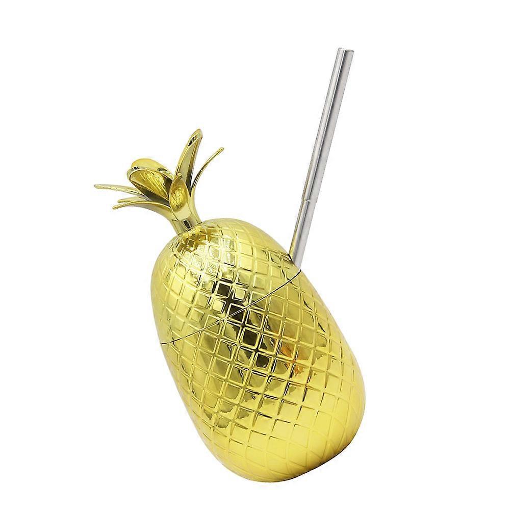 Cup Pineapple Shape Stainless Steel Cup for Drinking 3Pcs