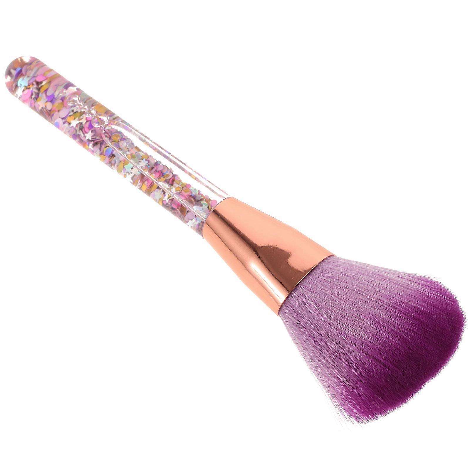 Nail Brush Glitter Handle Multi-Function Blush Brush for Cleaning