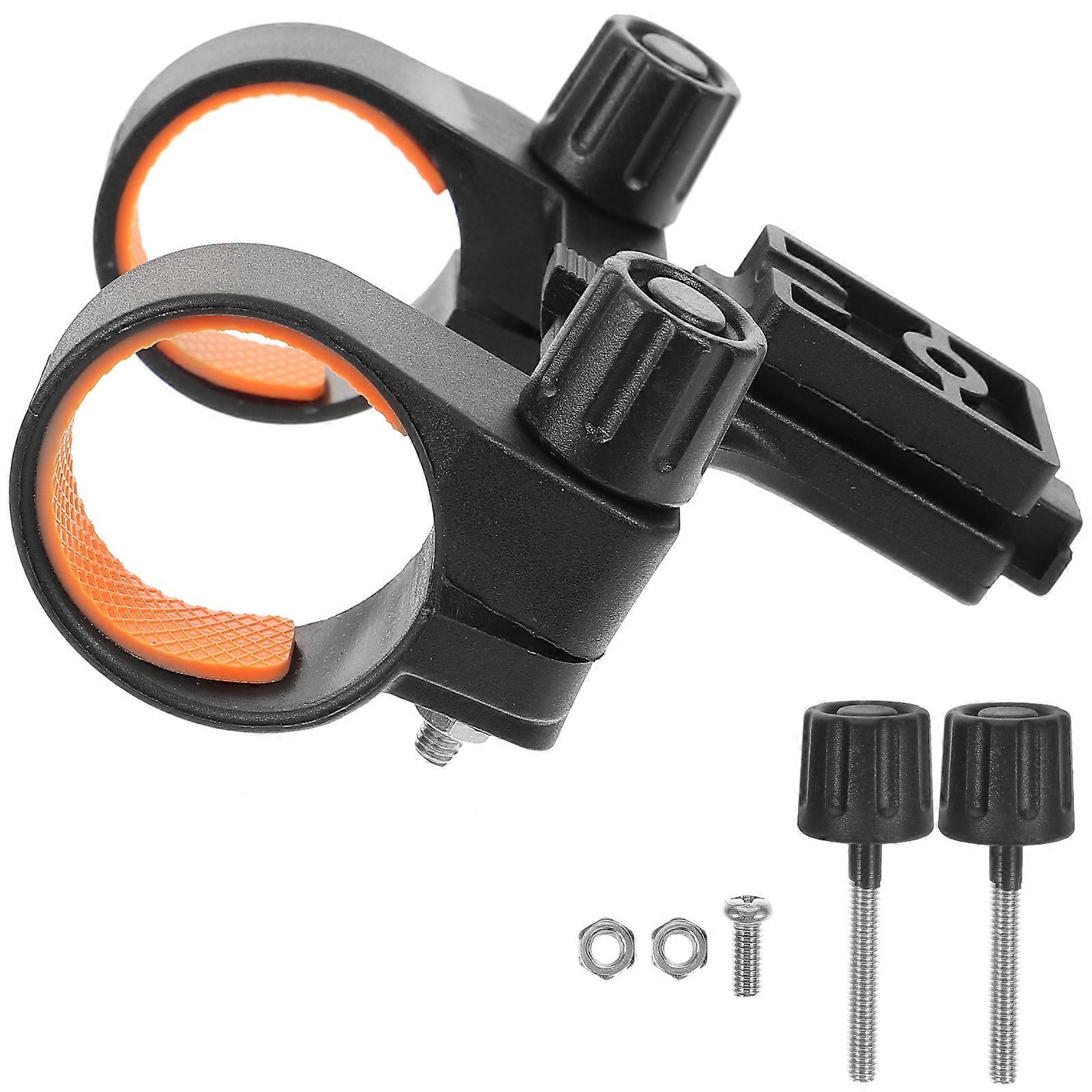 Bike Camera Holder for Mounting Flashlight 3Pcs Plastic Bracket Black