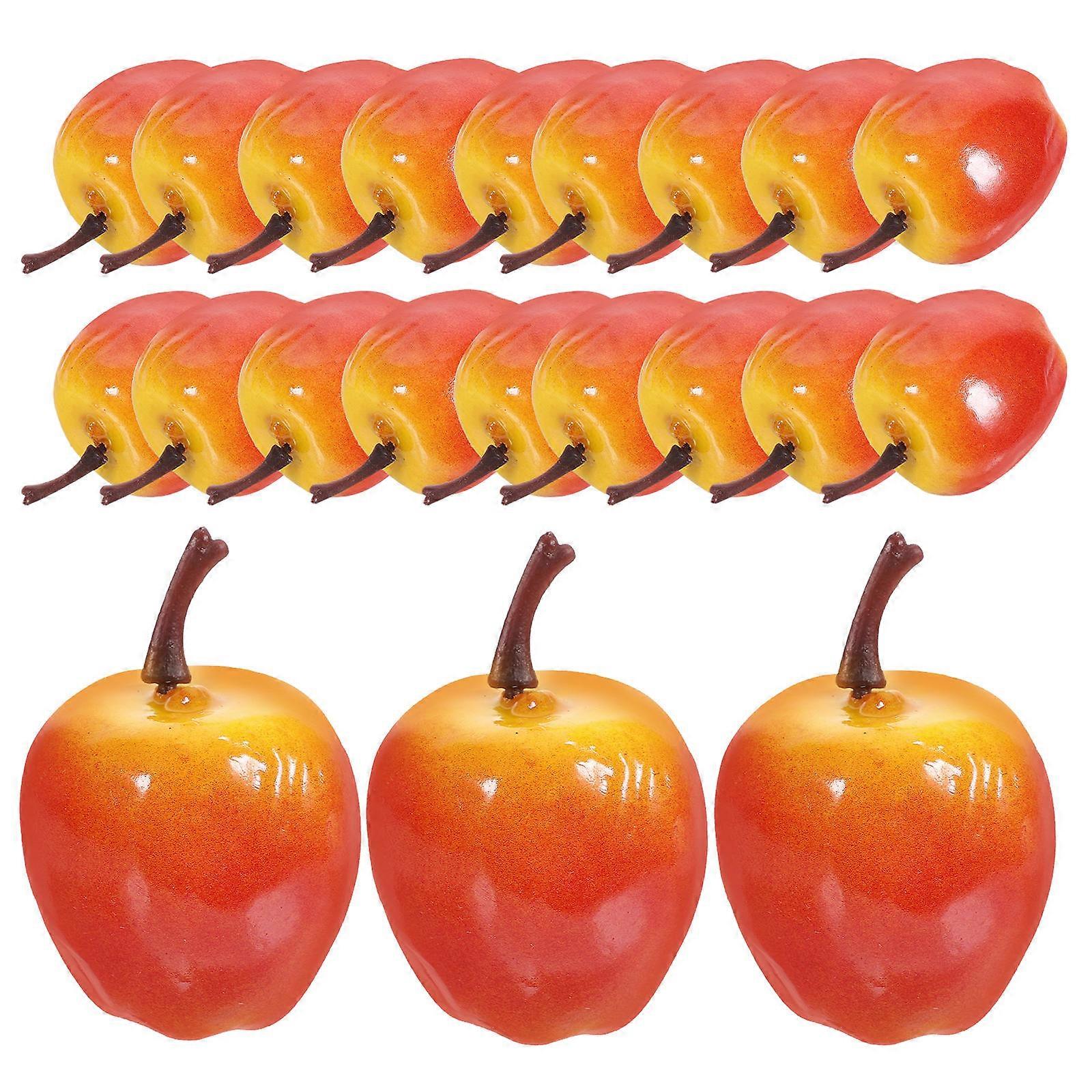 Artificial Foam Apples Model 20Pcs Simulation Apples Decor for Educational Use