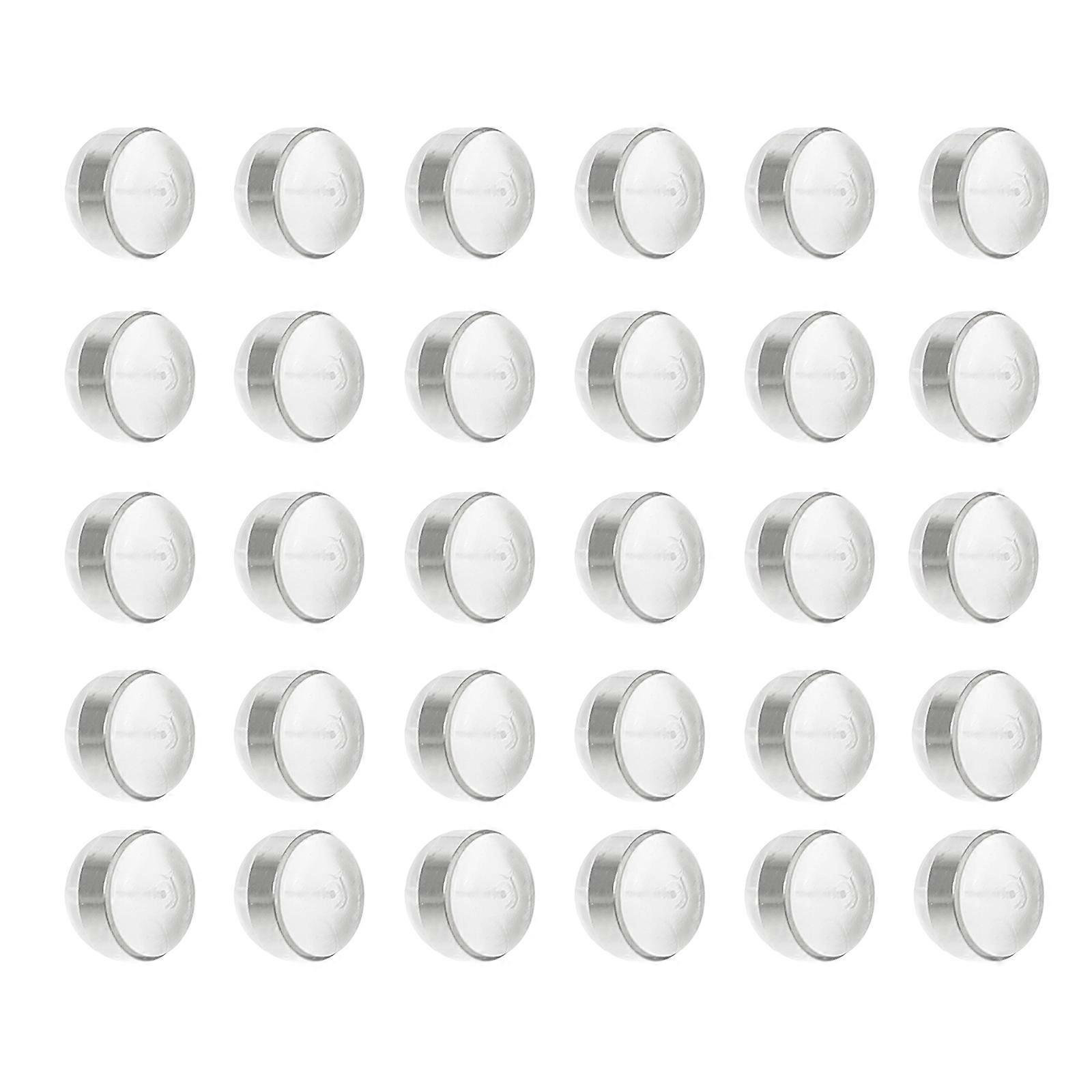 Silver Silicone Ear Earring Backs for DIY Use 30Pcs Pack