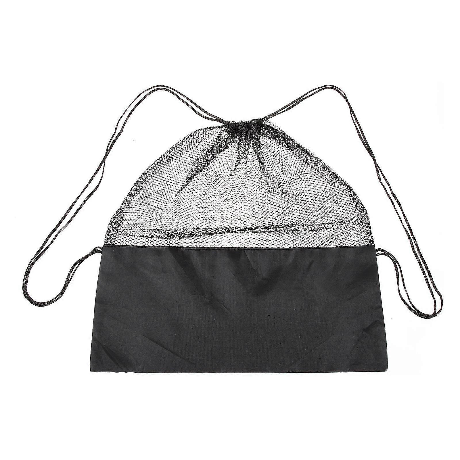 Oxford Cloth Drawstring Backpack Black for 4Pcs Multi-Function Ball Bag
