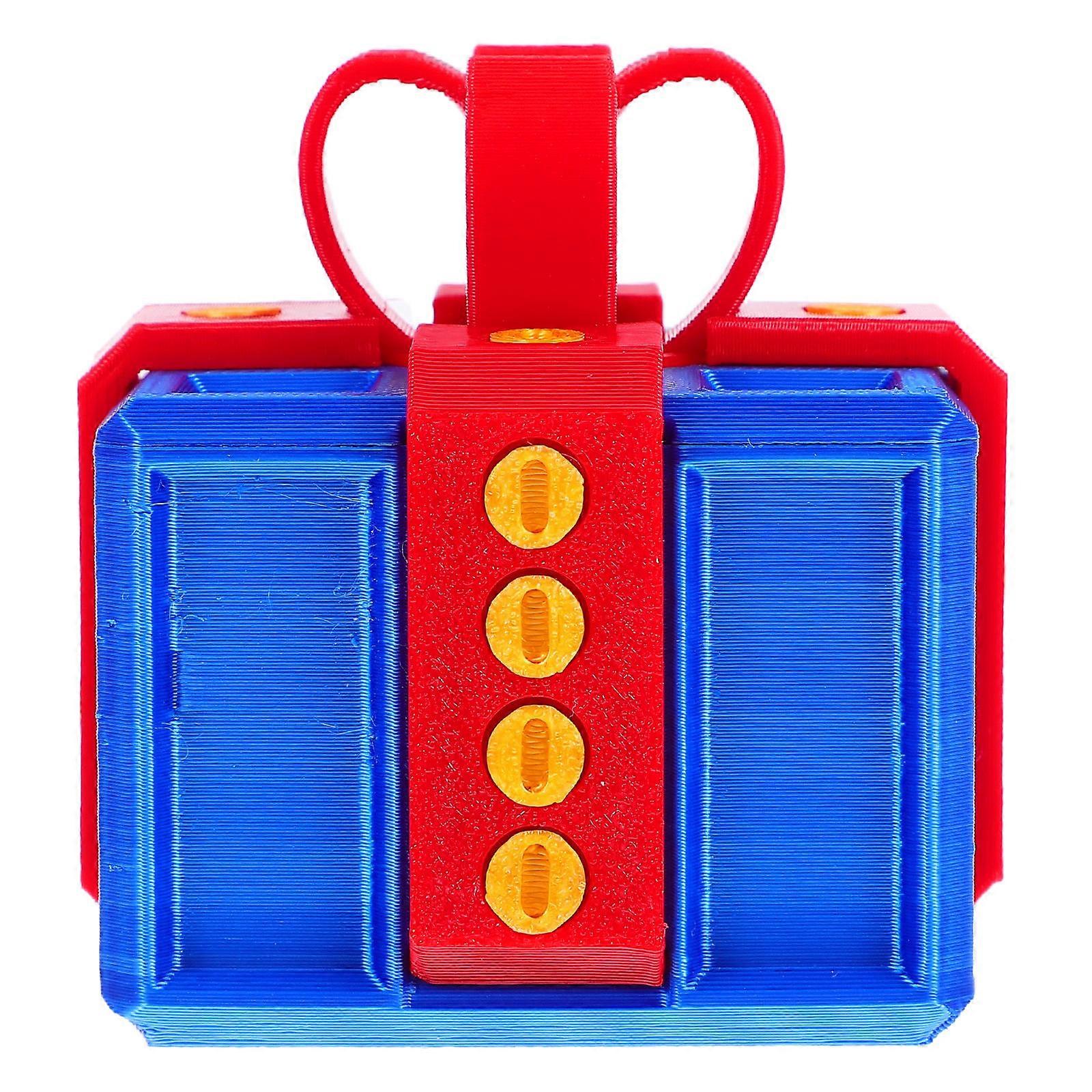 Plastic Annoying Gift Box Shape Model Decor for Decoration 1Set
