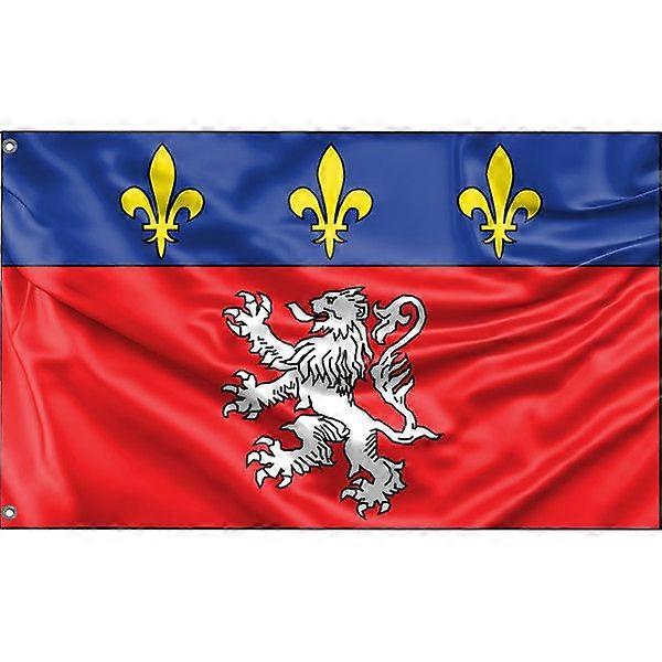 Lyon Frankrike Flagg A2767