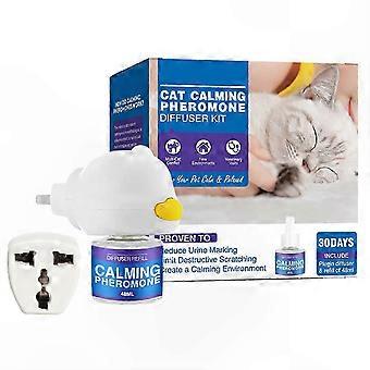 Kit de Feromônios Anti-Ansiedade Calm Companion para Cães e Gatos: Solução para Alívio do Estresse com Difusor e Spray_vnb