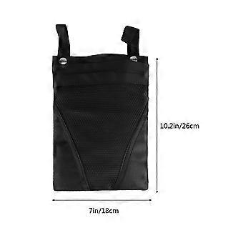 Bike Handlebar Hanging Bag Motorcycle Electrombile Storage Bag Hanging Pouch Organizer (Black)