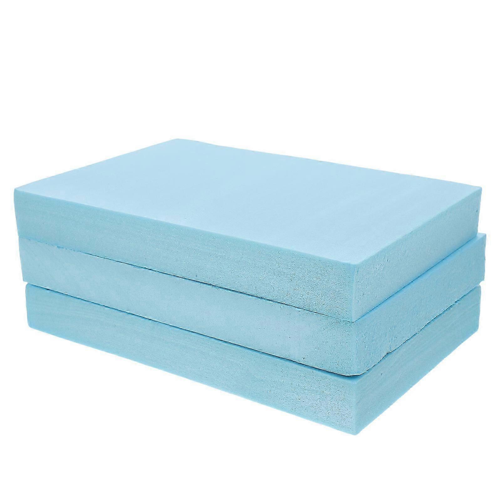 3Pcs High-Density Rectangular Sky-Blue Foam Boards For Diorama, DIY Model Making