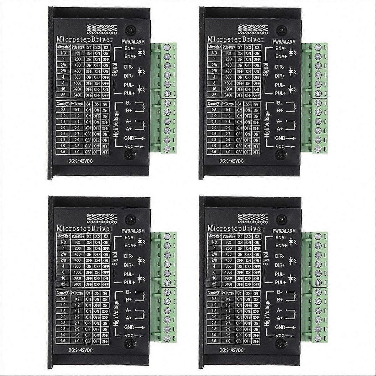 4-Axis 4A Stepper Motor Driver for 57/86 Motors, CNC Compatible Controller