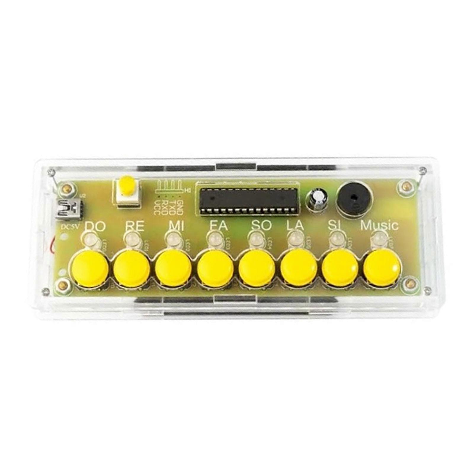 Learn Electronics With DIY Keyboard Soldering Practice Set And Complete Components Multicolor