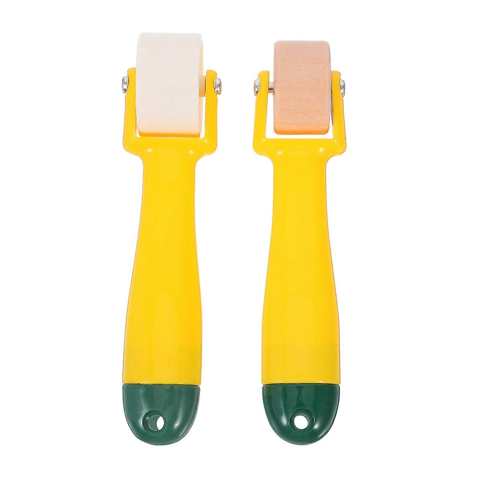 2Pcs Sewing Seam Rollers Wallpaper Rollers Portable Quilting Wheel Tools