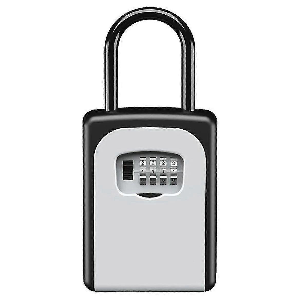 Wall-Mounted Key Lock Box with Resettable Code