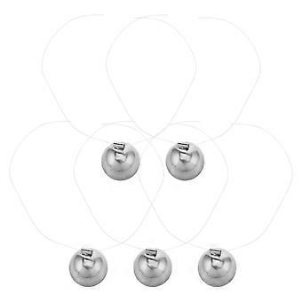 5pcs Bolas de Pêndulo de Berço com Corda 18 mm Classic Swing Newton Balance Ball Ciência Física Gadget Brinquedos de Mesa e Gadgets de Escritório para Decorações de Mesa