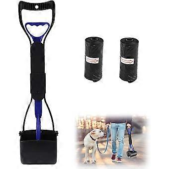 Pet Pooper Scooper Set 177 inch Long Handle Portable Foldable Dog Dirt Scoop with Waste Bag for Outdoor/Indoor Cat Dog Animal Waste Grass Gravel Sand 