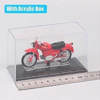 Children's 1/24 Scale Retro Old Tiny Moto Guzzi Zigolo Model Diecast Sport Moto Bike Toy Vehicles Plastic Motorcycle Miniatures
