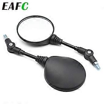 QX 2pcs Foldable Round 10MM Scooter Rear Mirror for KTM Mirror Motocross Accessories for Bike Rearview Motorcycle Mirrors