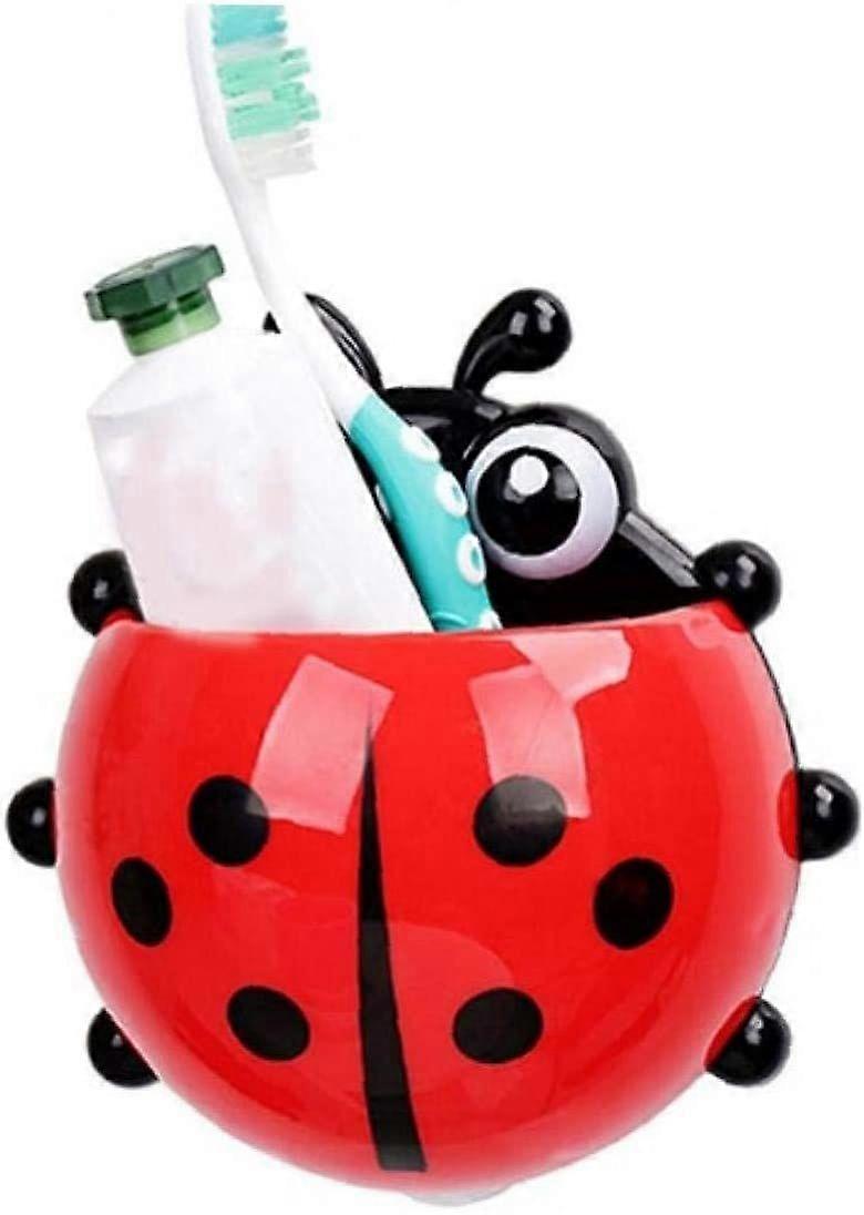 Cute Ladybird Beetle Toothbrush Toothpaste Storage Rack Bathroom Storage BoxRandom Color