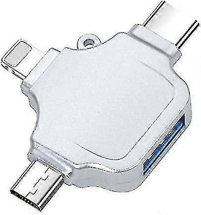 Otg Adapter, Compatible With Android/iphone/ipad, Lightning/usb Type-c/micro-usb To Usb Camera Adapter For Sd Tf Card Reader, Keyboard, Mouse, U Disk