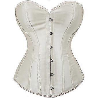 Women's Bustier Corset Top Sexy Lingerie Sets Black Satin Waist Cincher