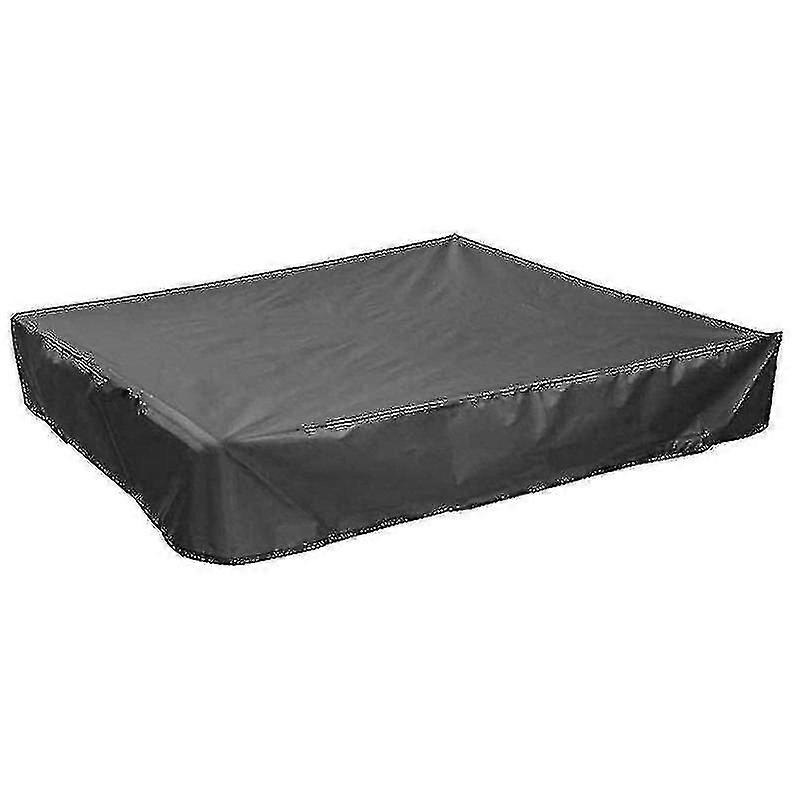 Square Sandbox Waterproof Cover With Drawstring-200*200cm-black