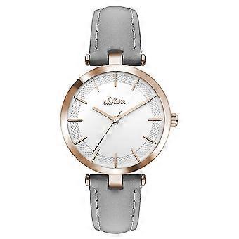 s.Oliver women's watch wristwatch leather SO-3451-LQ