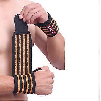 Wrist Wraps for Working Out Adjustable Carpal Tunnel Wrist Brace with Compression Support for Men Black Orange
