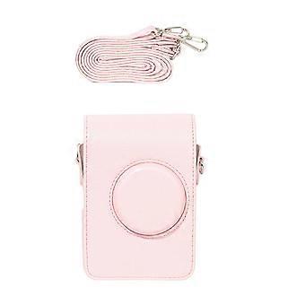 Waterproof Camera Carrying Case compatible with Mini EVO, PU Leather Drop-proof Dirt-resistant Crossbody Storage Bag