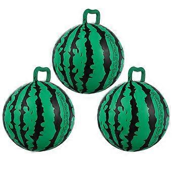 Barnleksaksboll Uppblåsbar Barn Vattenmelonformad Boll för Lek 3 Styck