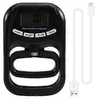 396Lbs/180Kg EH121 Digital Hand Dynamometer Hand Grip Strength Trainer Grip Strengthener compatible with Home School Black