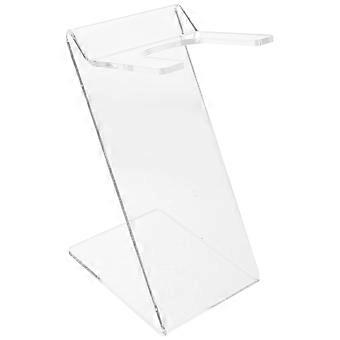 Hair Dryer Holder Desktop Hair Dryer Stand Acrylic Blow Dryer Storage Rack for Hotel Bathroom
