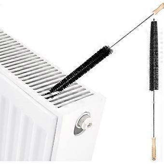 2pcs Radiator Cleaner Brush Flexible Radiator Duster With Wood Handle (73cm) 613.