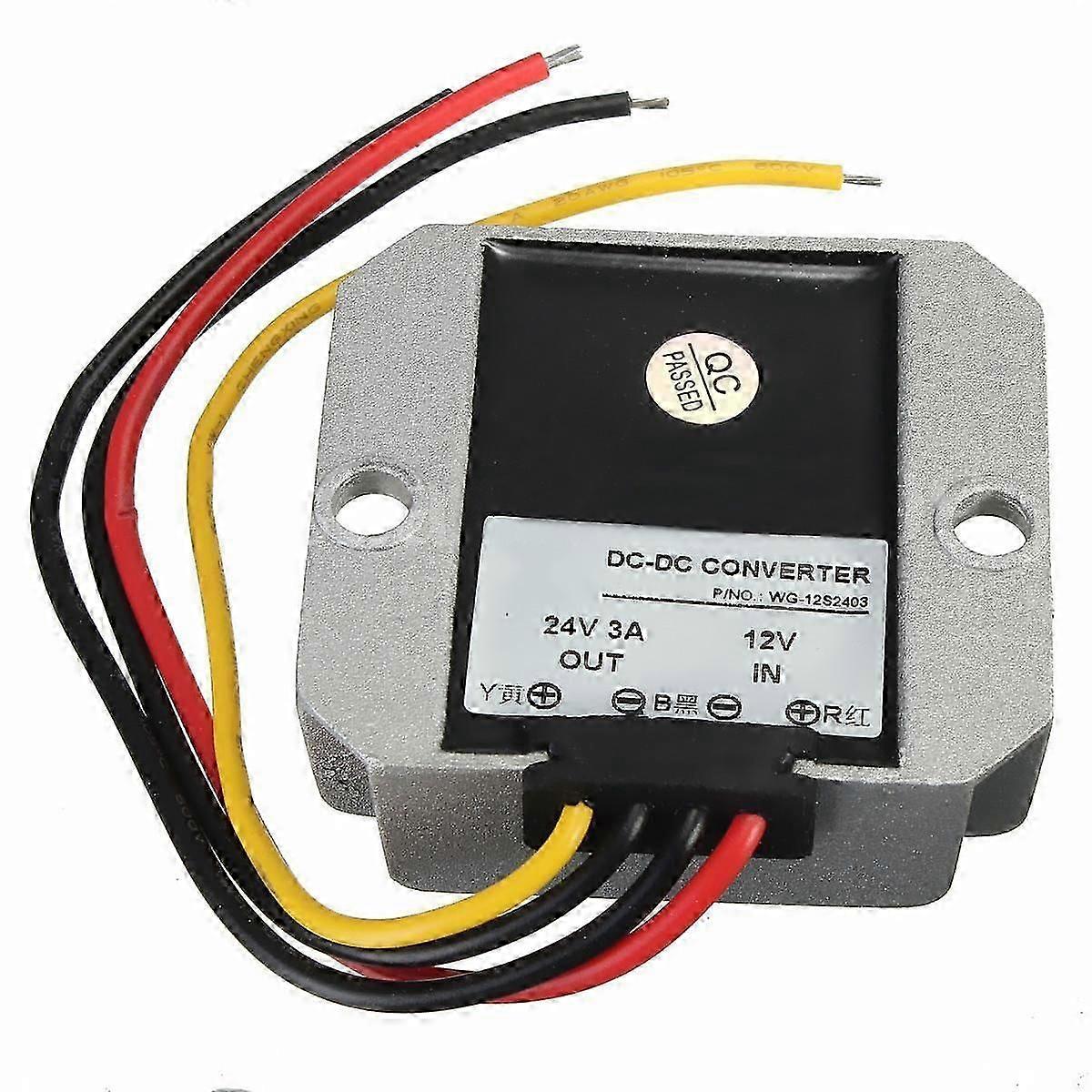 DC-DC 12V til 24V 3A 72W bilstrømomformerregulator